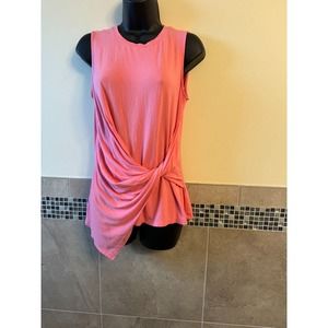 NWOT KOBI HALPERIN Pink Jersey Sleeveless Top SZ S